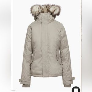 TNA aritzia Summit Parka in Modern Taupe size small. Excellent condition